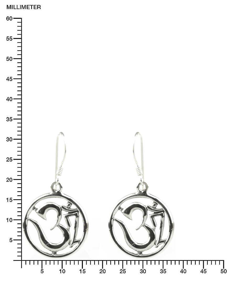 Om-Symbol Ohrringe, mittelgroß