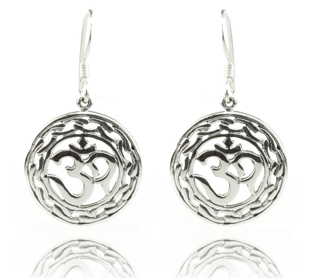 Om Symbol Ohrringe Antik-Look