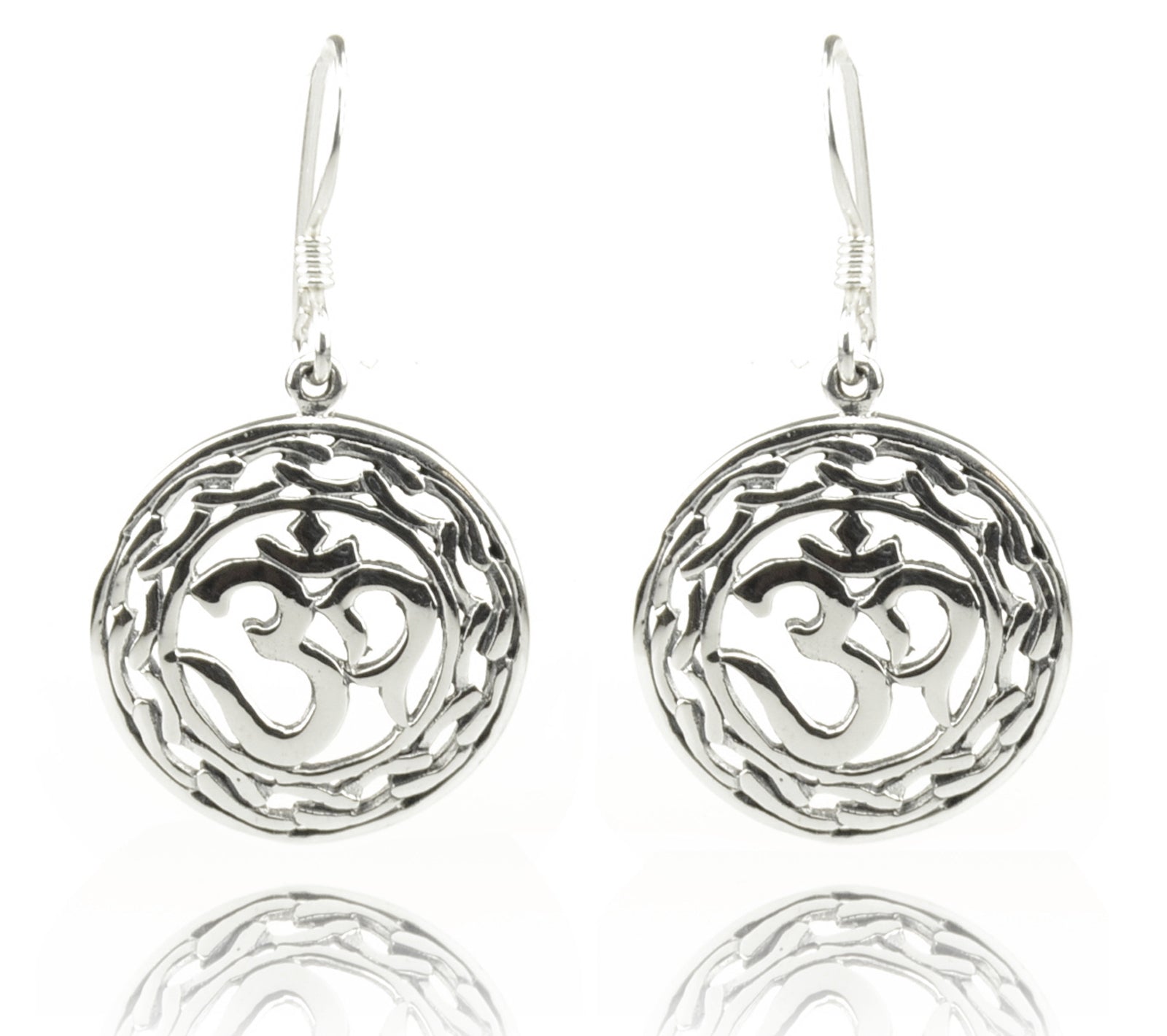 Om Symbol Ohrringe Antik-Look