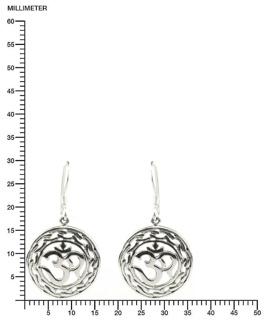 Om Symbol Ohrringe Antik-Look