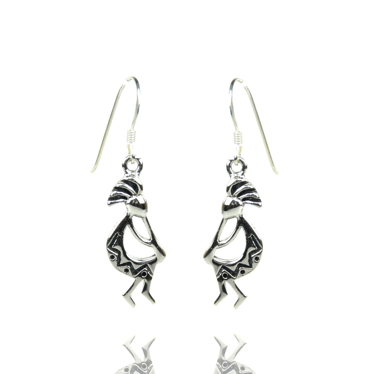 Kokopelli Silberohrringe