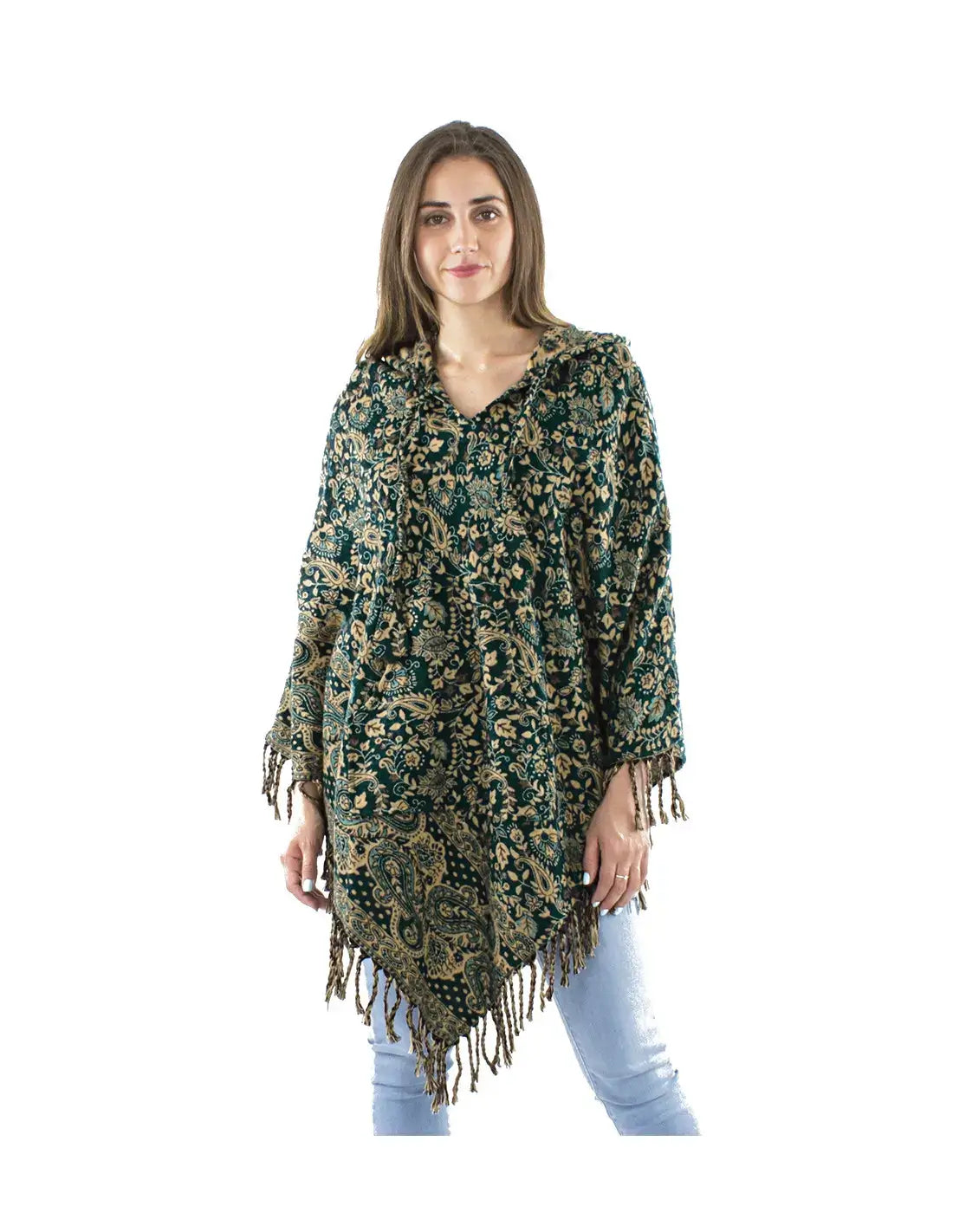 Coline Fransen-Poncho Paisely-Muster