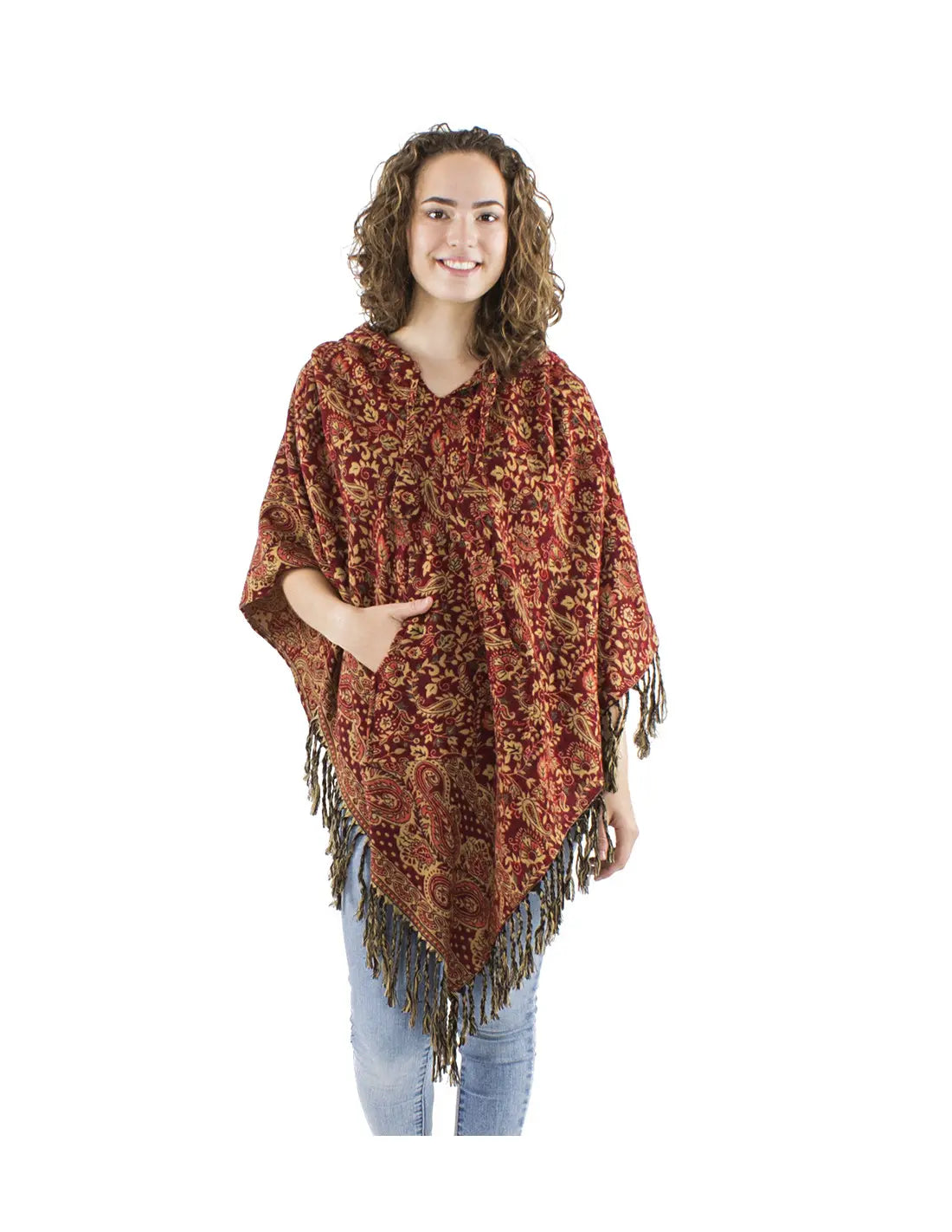 Coline Fransen-Poncho Paisely-Muster