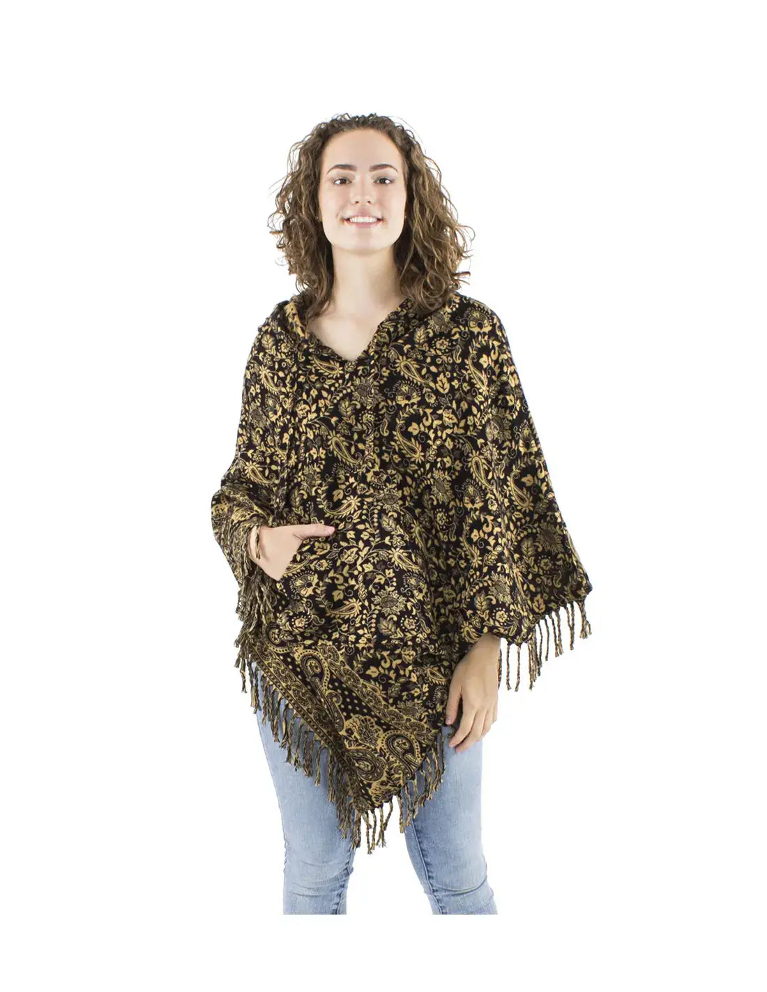 Coline Fransen-Poncho Paisely-Muster