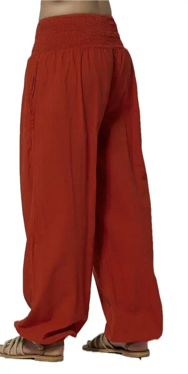Coline leichte Pumphose Goahose Rot, Schwarz
