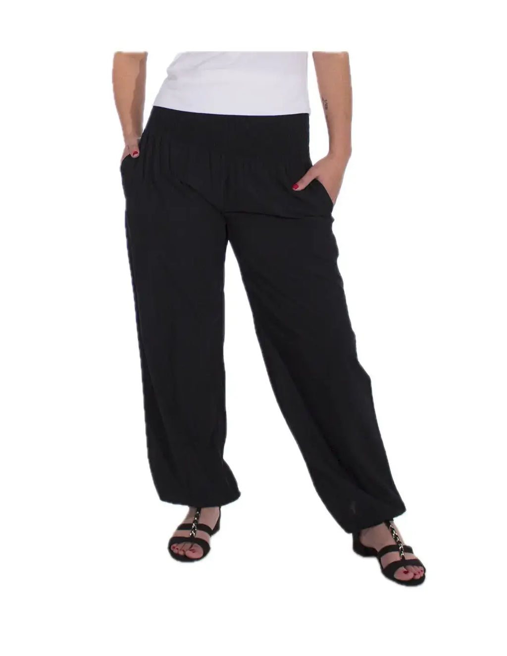 Coline leichte Pumphose Goahose Rot, Schwarz
