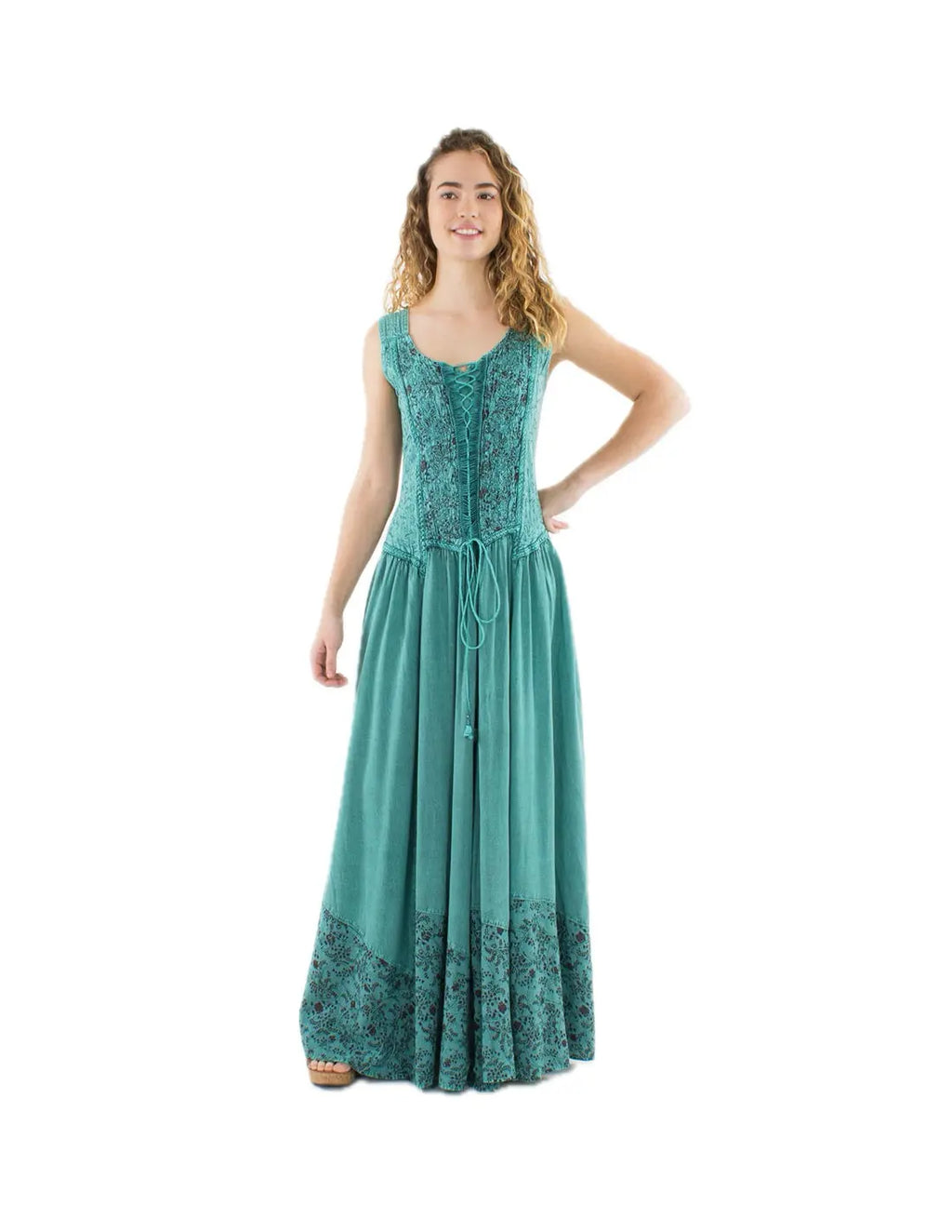 Coline Corsagekleid, lang mittelalterliches Design