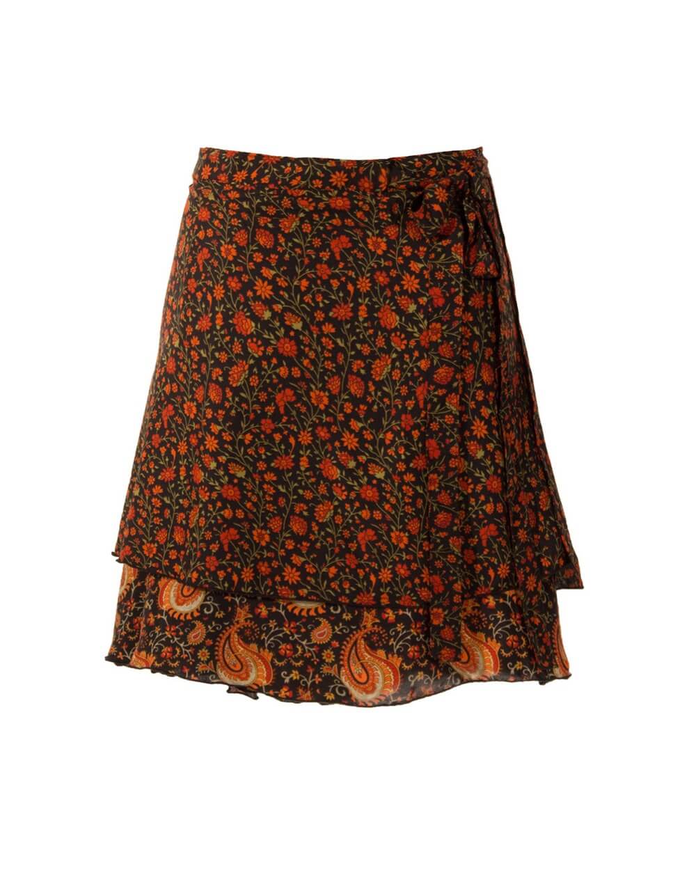 Coline kurzer Wickelrock Blumenmuster Vielseitig & leicht