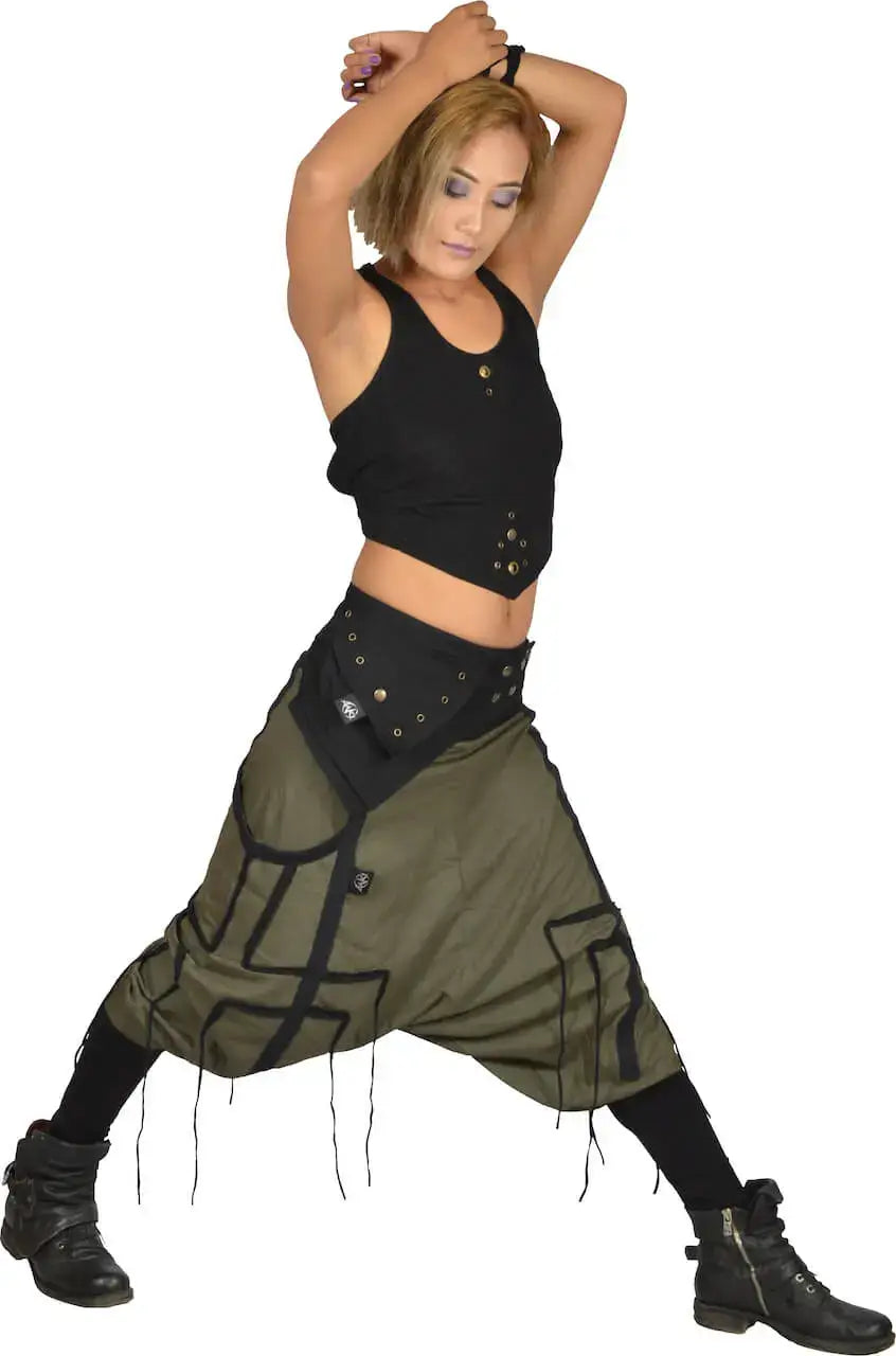 Anki Haremhosen Fransen Pumphose Goa Hose