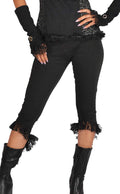 Anki design Schwarze Leggings Rüschen Spitze
