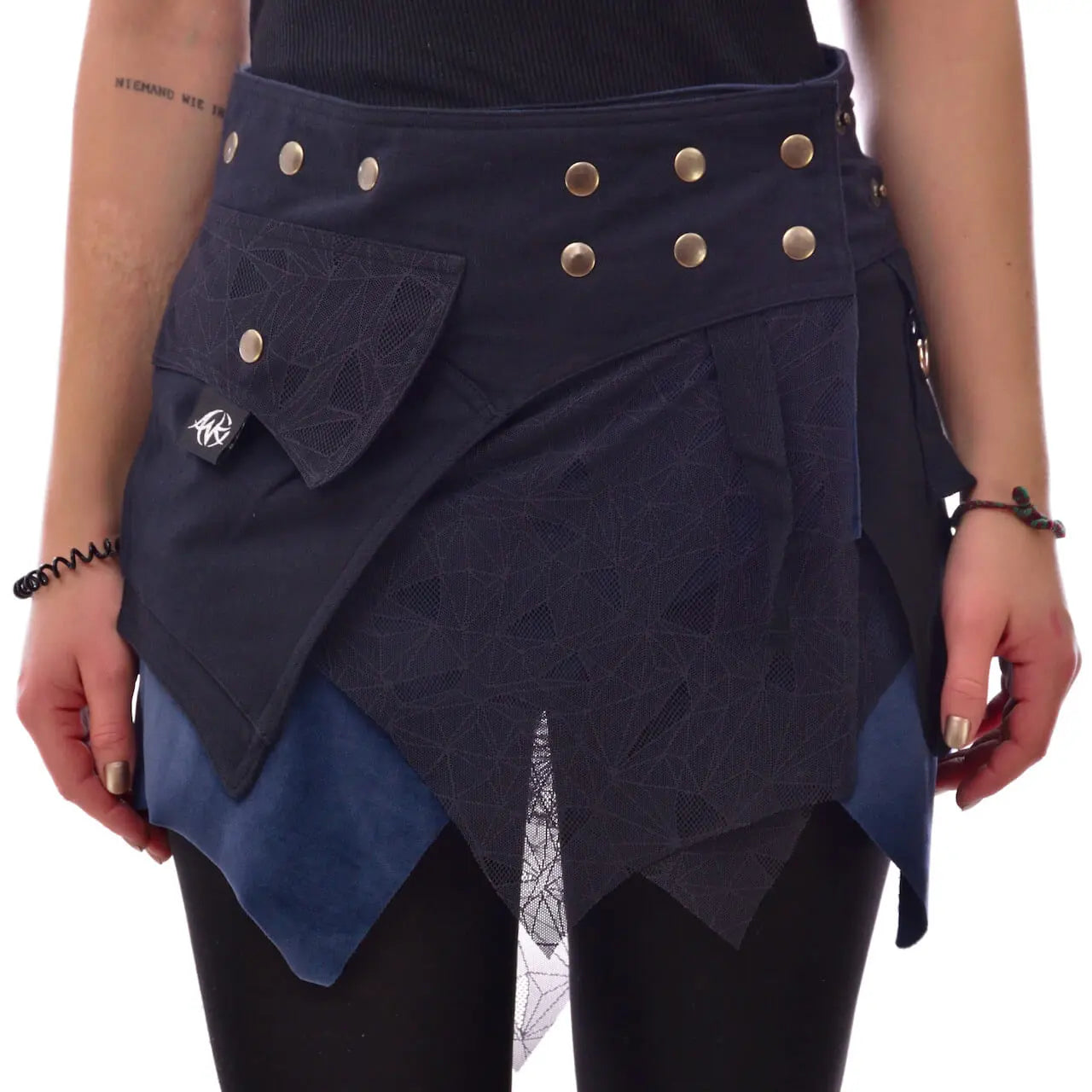 ANKI Zipfel Wickelrock mit Spitze – Boho-Style für Festival & Alltag