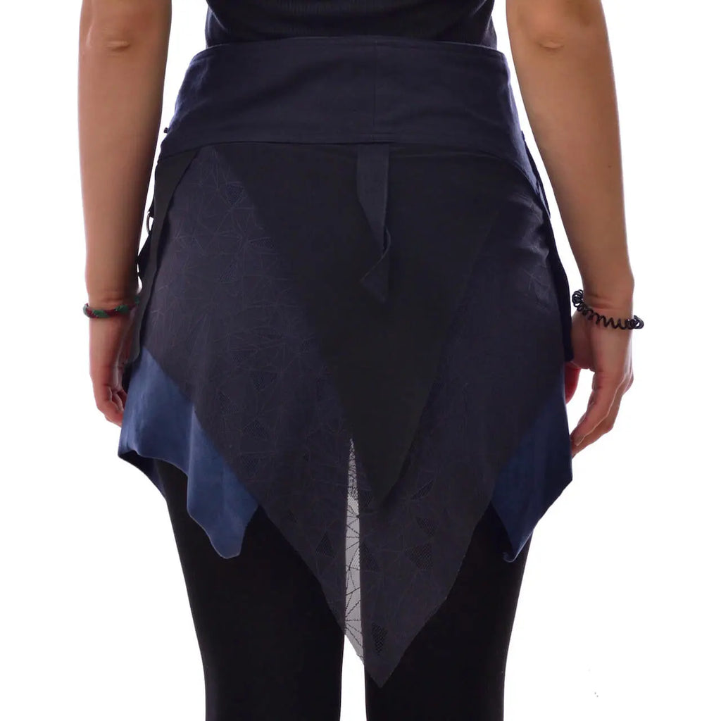 ANKI Zipfel Wickelrock mit Spitze – Boho-Style für Festival & Alltag