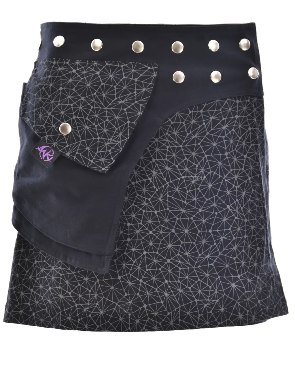 Anki Design Wickelrock Atusha Mini – Verstellbarer Minirock mit Taschen