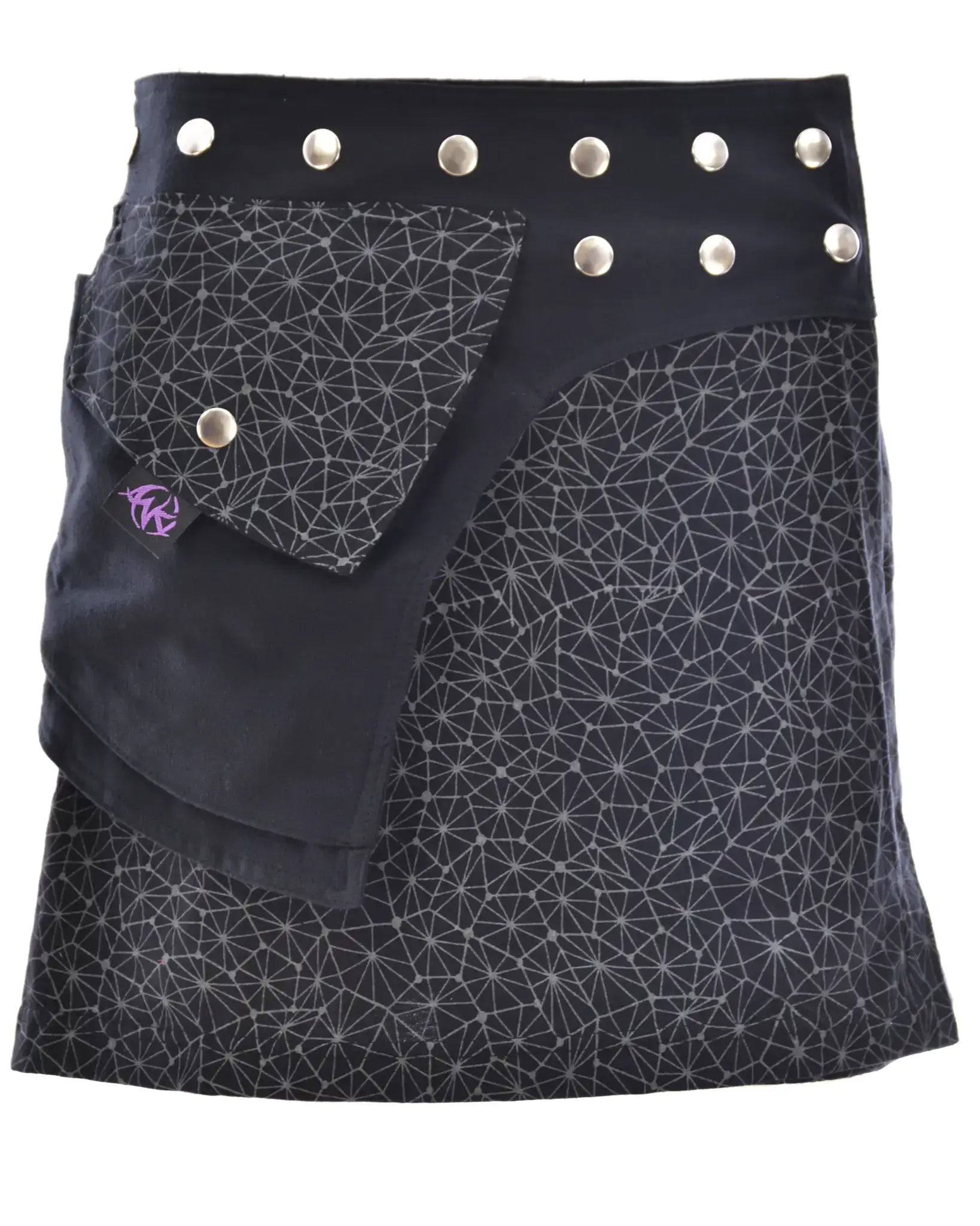 Anki Design Wickelrock Atusha Mini – Verstellbarer Minirock mit Taschen