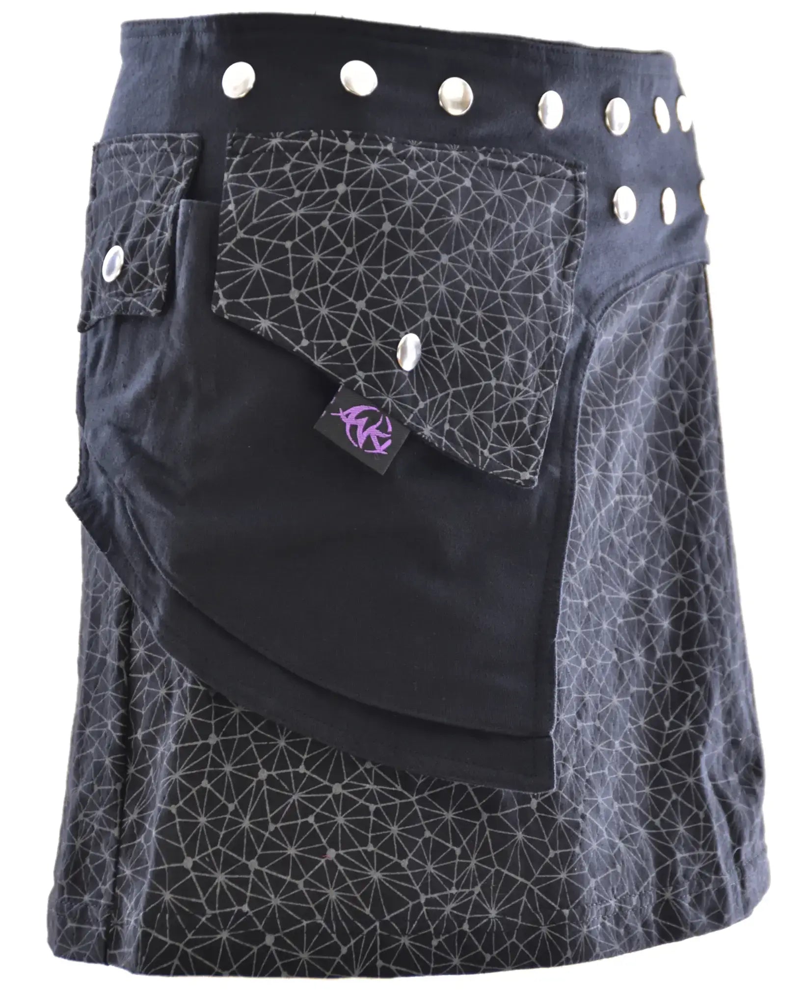 Anki Design Wickelrock Atusha Mini – Verstellbarer Minirock mit Taschen