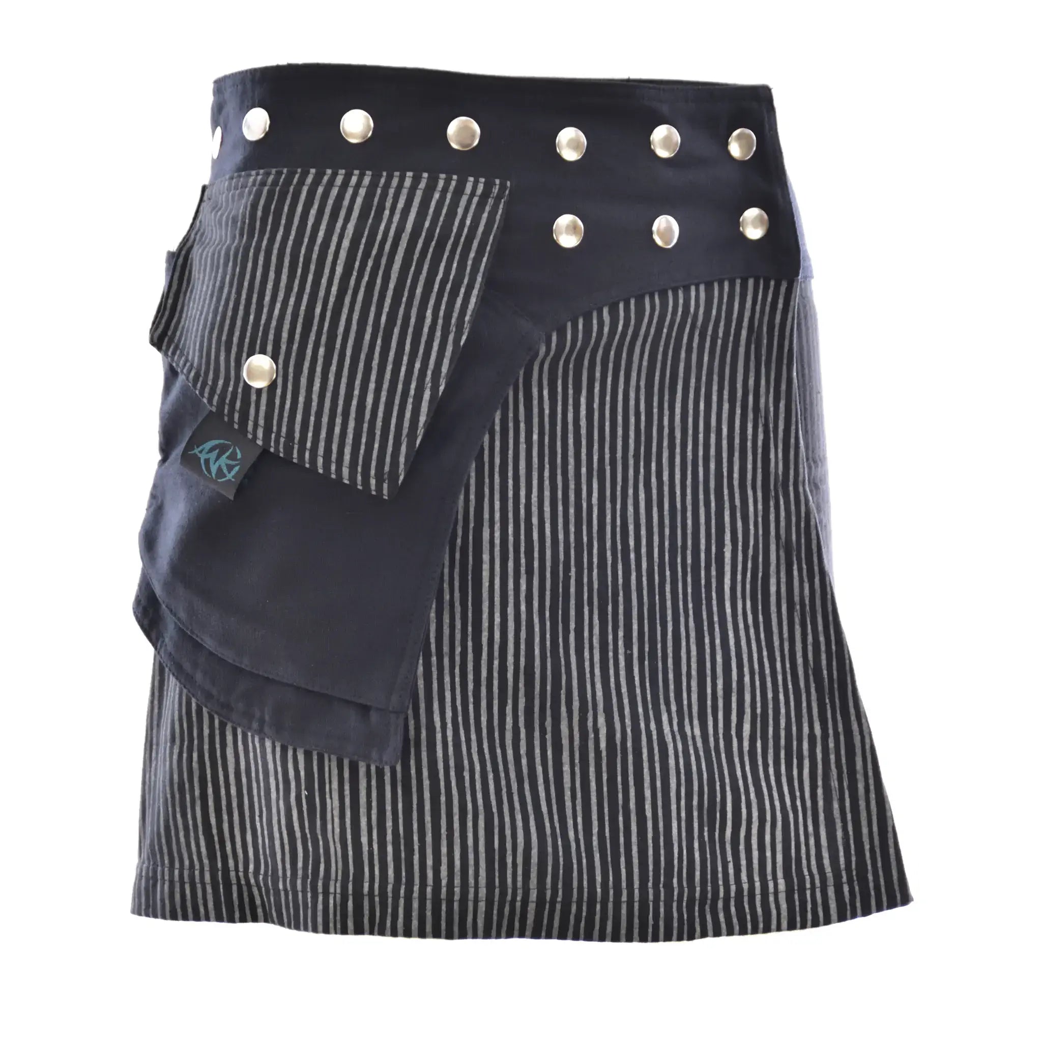 Anki Design Wickelrock Atusha Mini – Verstellbarer Minirock mit Taschen