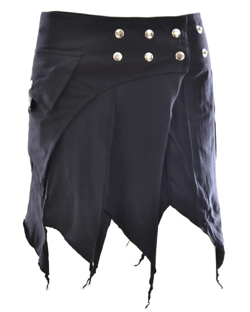 ANKI Zipfel Wickelrock Sheela – Verstellbarer Boho-Rock mit Tasche