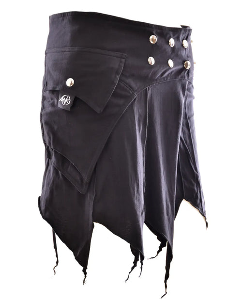 ANKI Zipfel Wickelrock Sheela – Verstellbarer Boho-Rock mit Tasche