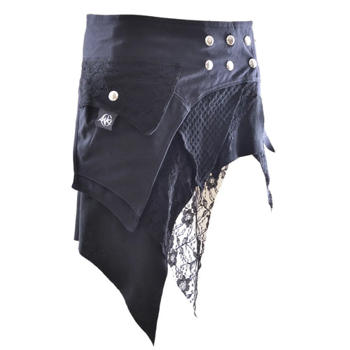 Anki Ultramini Wickelrock Spitze – Zipfelsaum & Boho-Style, Festival Look
