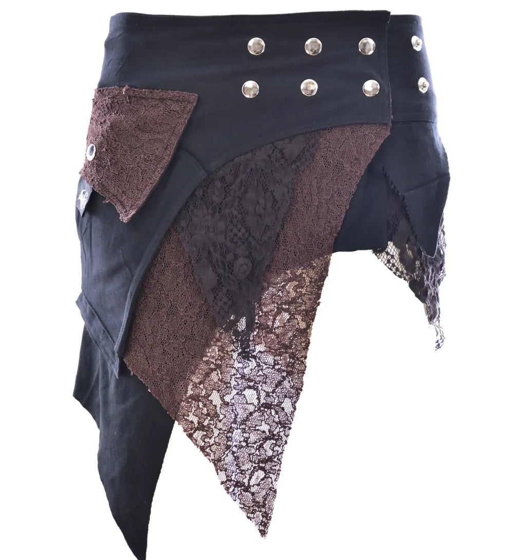 Anki Ultramini Wickelrock Spitze – Zipfelsaum & Boho-Style, Festival Look