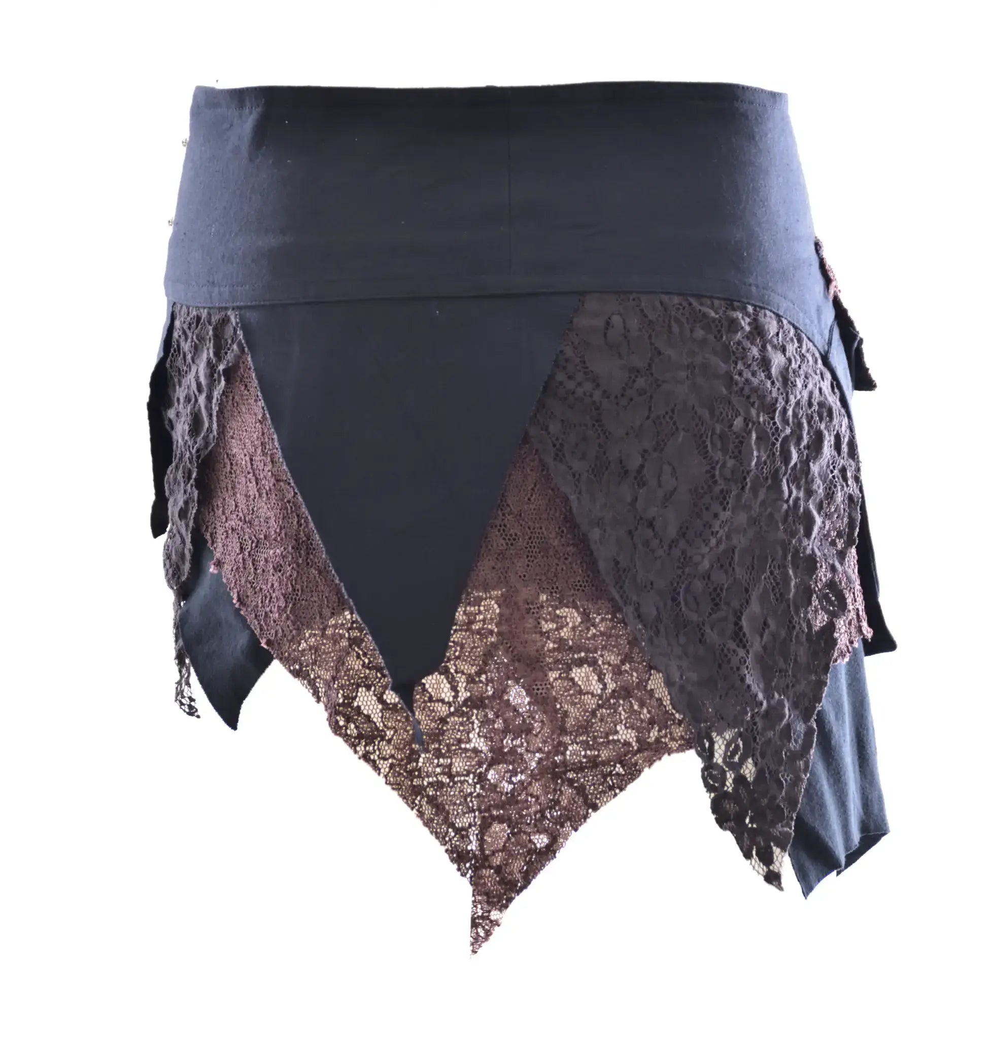 Anki Ultramini Wickelrock Spitze – Zipfelsaum & Boho-Style, Festival Look