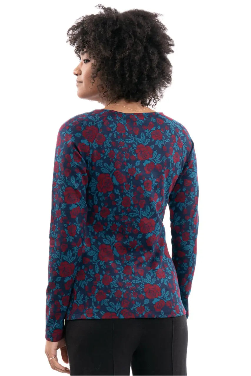 Chapati tailliertes Jaquard Longshirt Pia Herbst Longsleeve