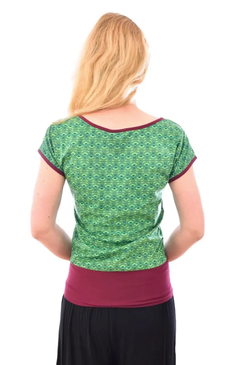 Chapati T-Shirt Taranee Retromuster Bio-Baumwolle funky Muster