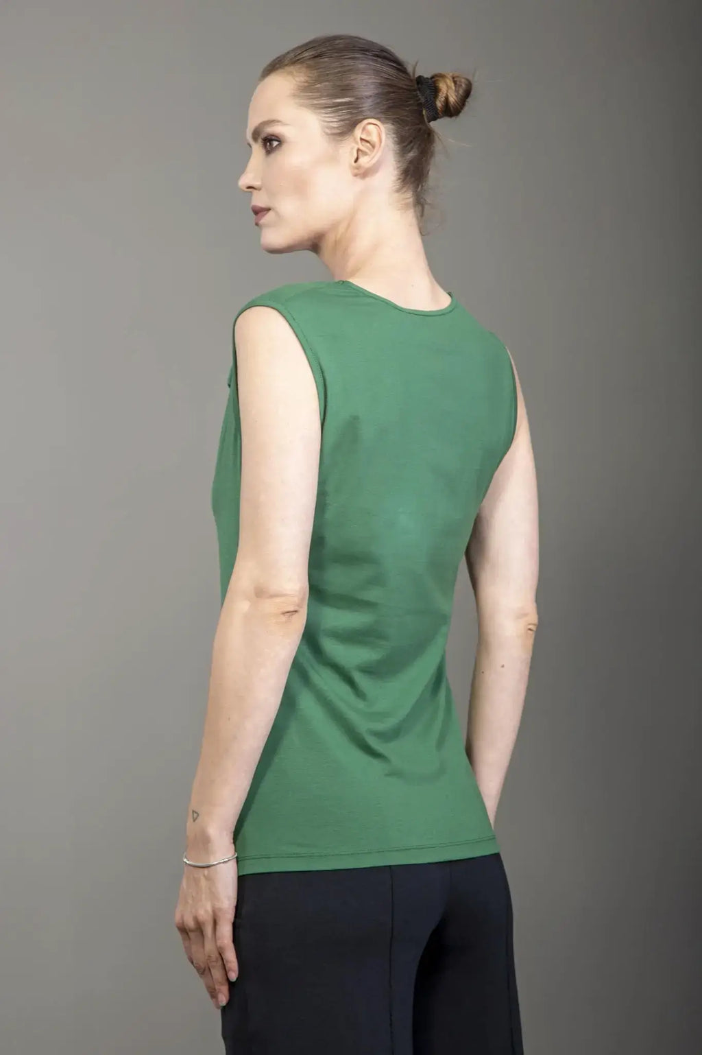 Chapati Jerseytop mit Wasserfallkragen – Bio & elegant GOTS-zertifiziert