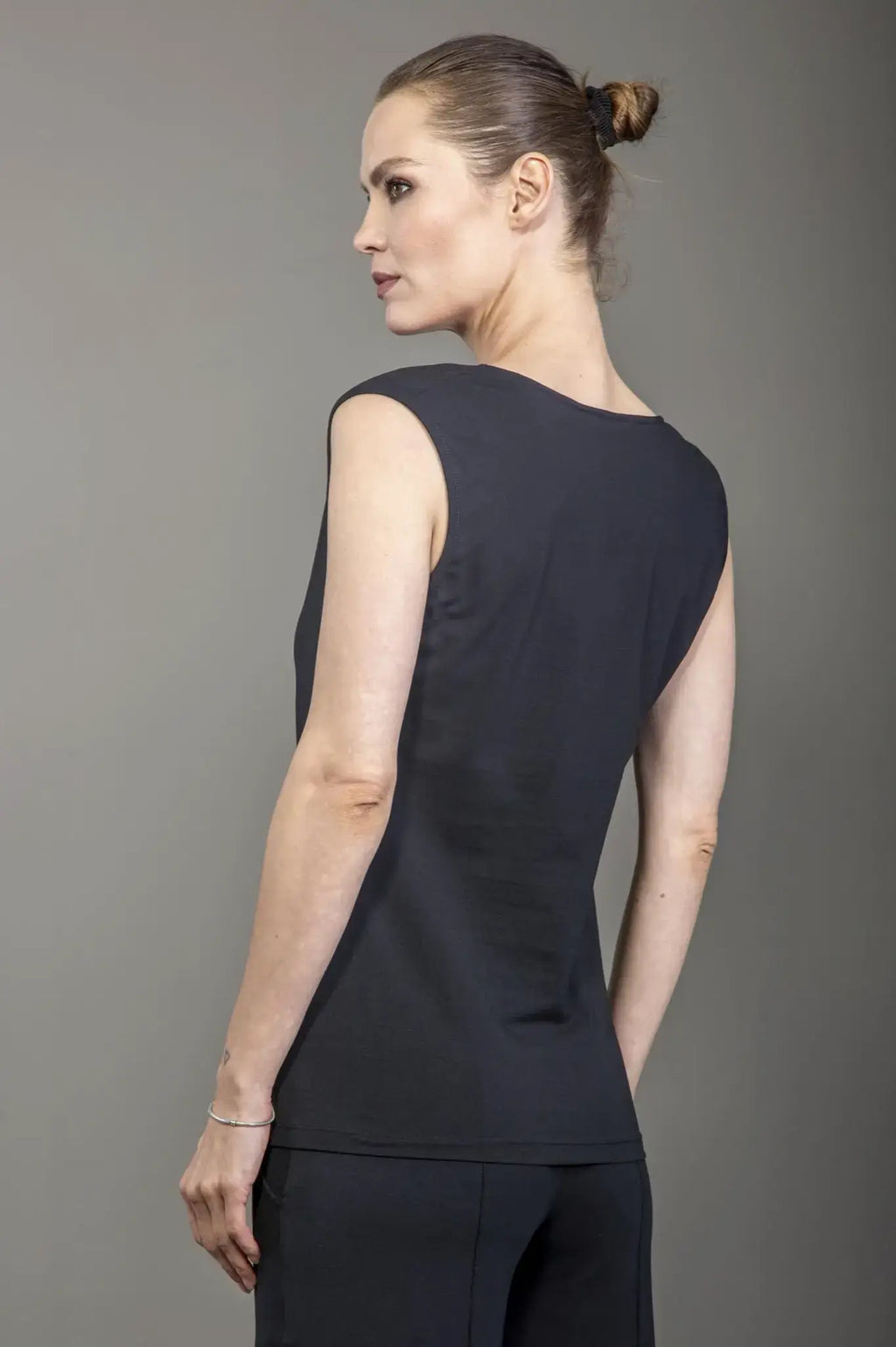 Chapati Jerseytop mit Wasserfallkragen – Bio & elegant GOTS-zertifiziert