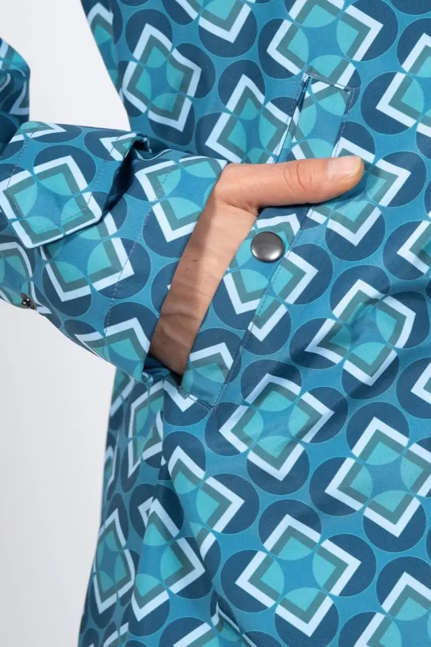Chapati Bunter Regenmantel Rainy recyceltes Polyester