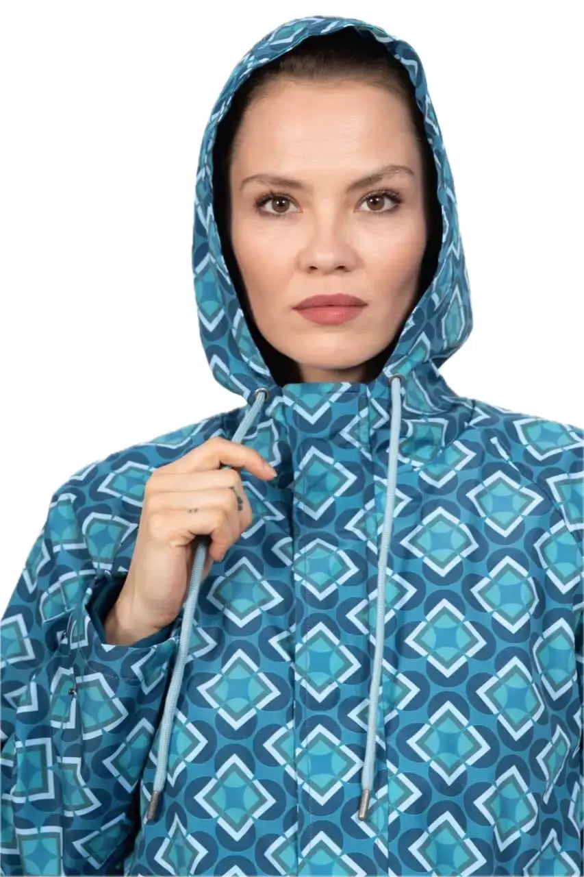 Chapati Bunter Regenmantel Rainy recyceltes Polyester