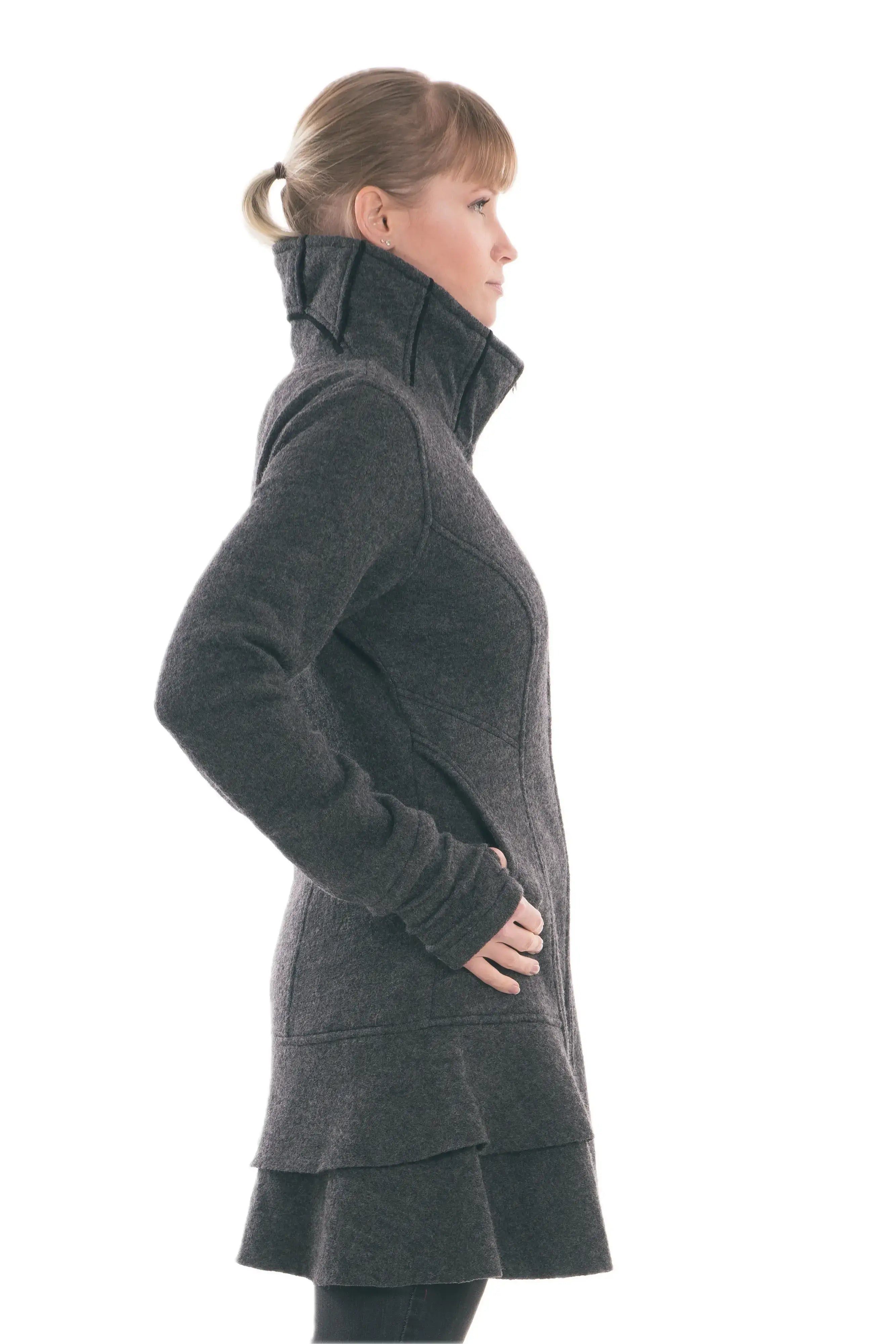 Chapati Merino-Wollmantel Malou tailliert, mulesingfrei & elegant