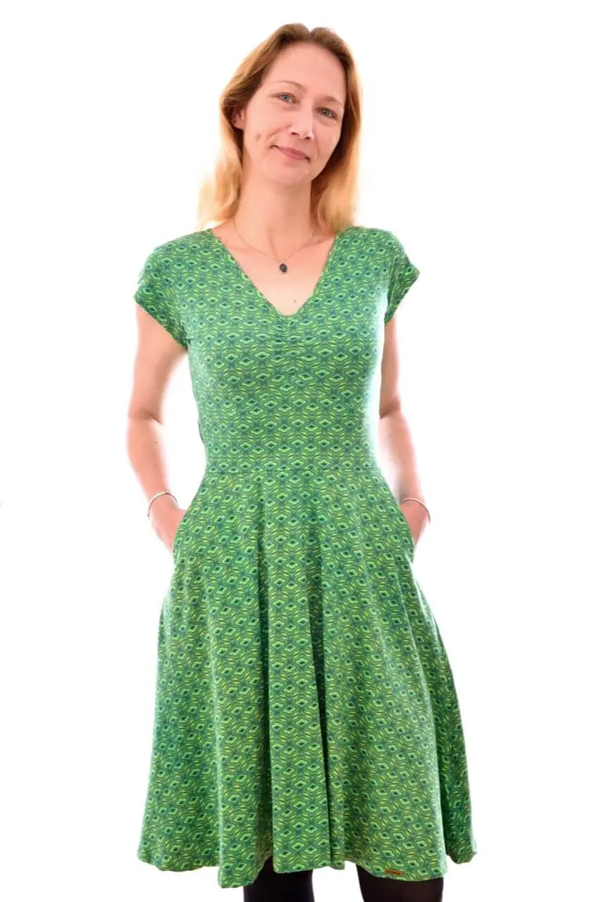 Chapati knielanges Kleid Dorsa Elegant, Bio GOTS, Komfort