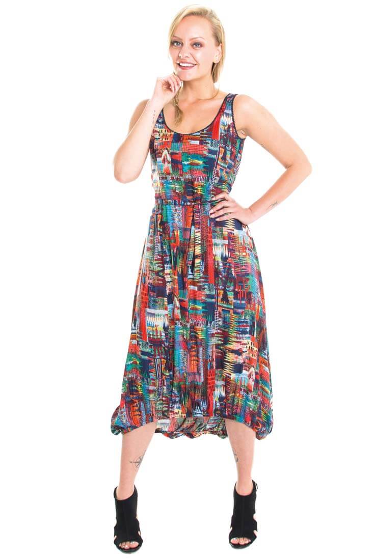 Chapati leichtes Sommerkleid wadenlang