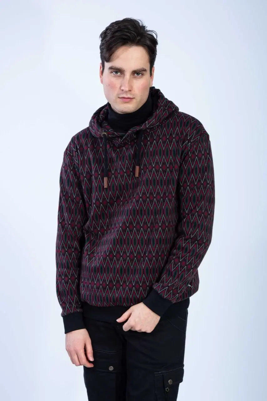 Chapati Jacquard Kapuzen-Pullover Pete Bio GOTS