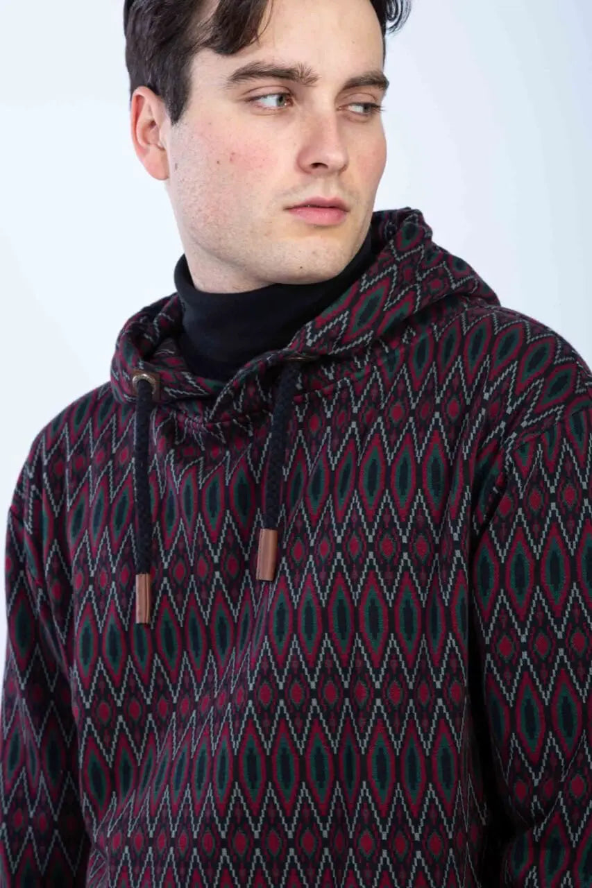 Chapati Jacquard Kapuzen-Pullover Pete Bio GOTS