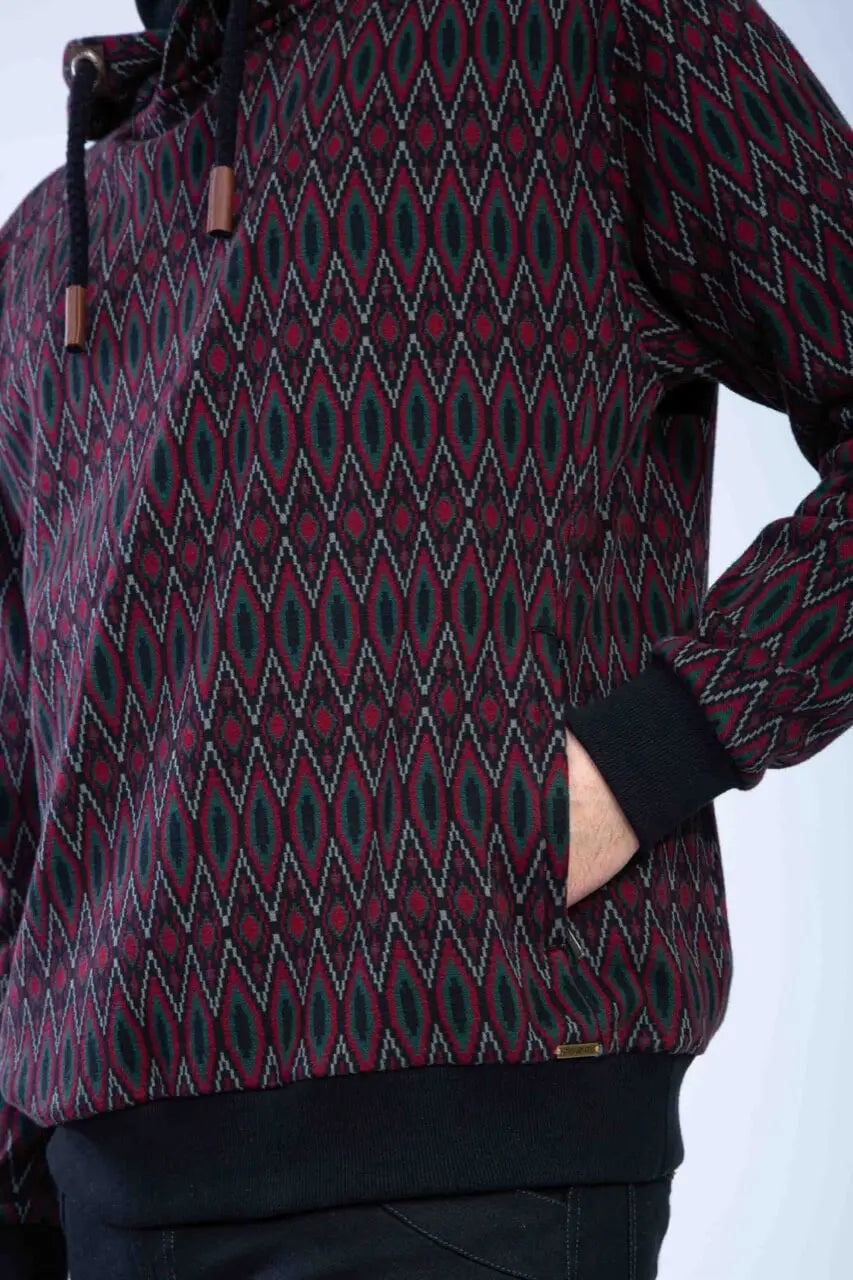 Chapati Jacquard Kapuzen-Pullover Pete Bio GOTS