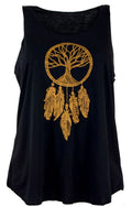 Yoga Top Lebensbaum Feder Tanktop