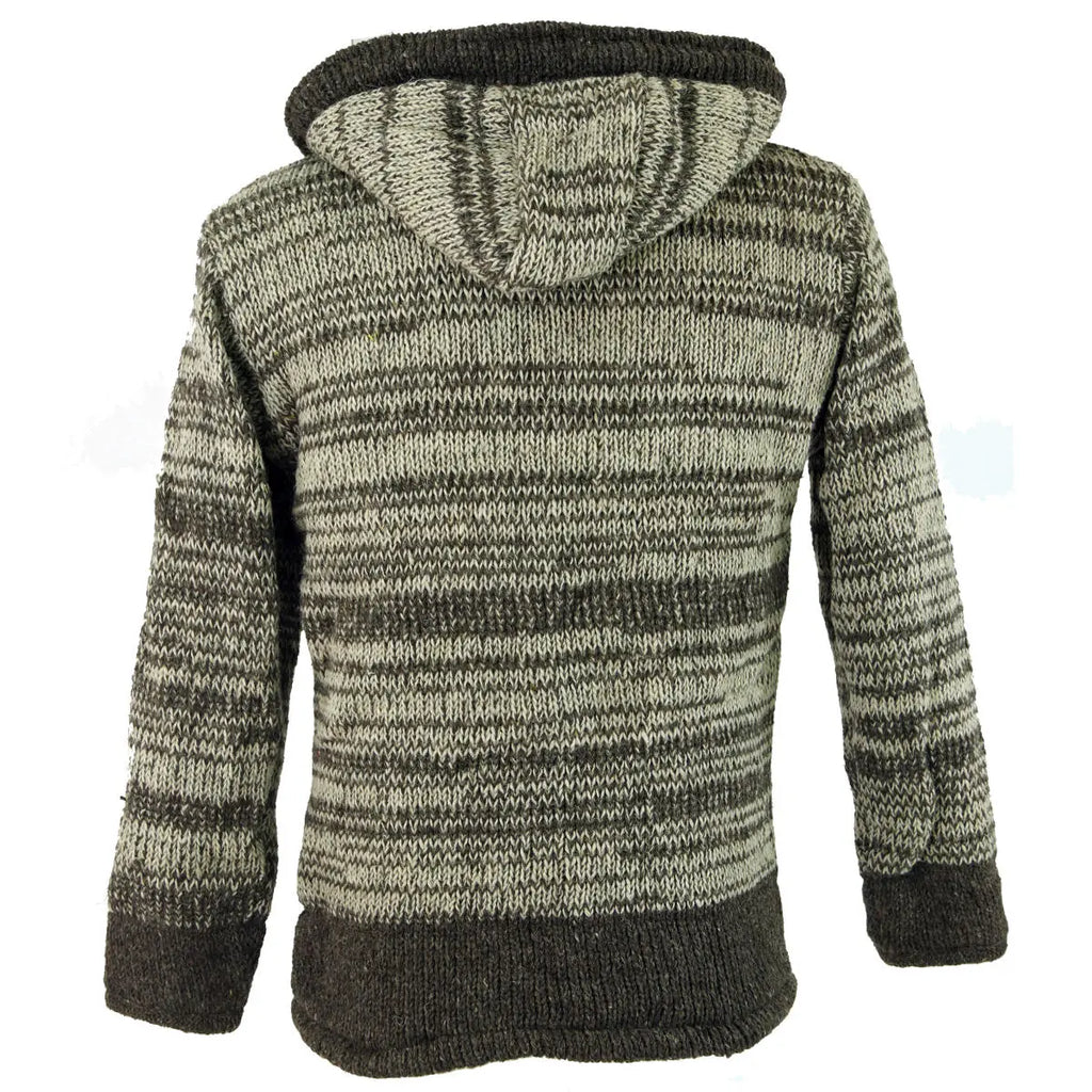 Männer Strickjacke Kapuze Goa Psyshop
