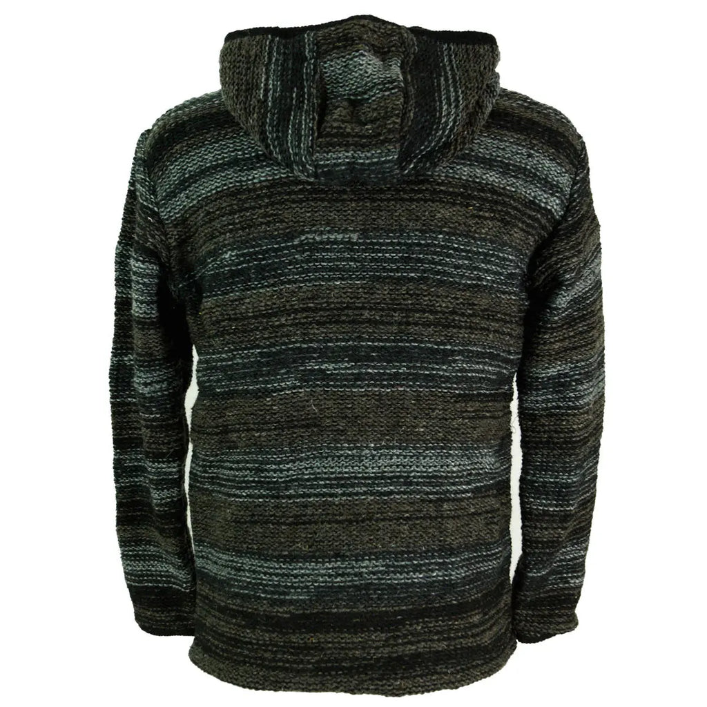Männer Strickjacke Kapuze Goa Psyshop