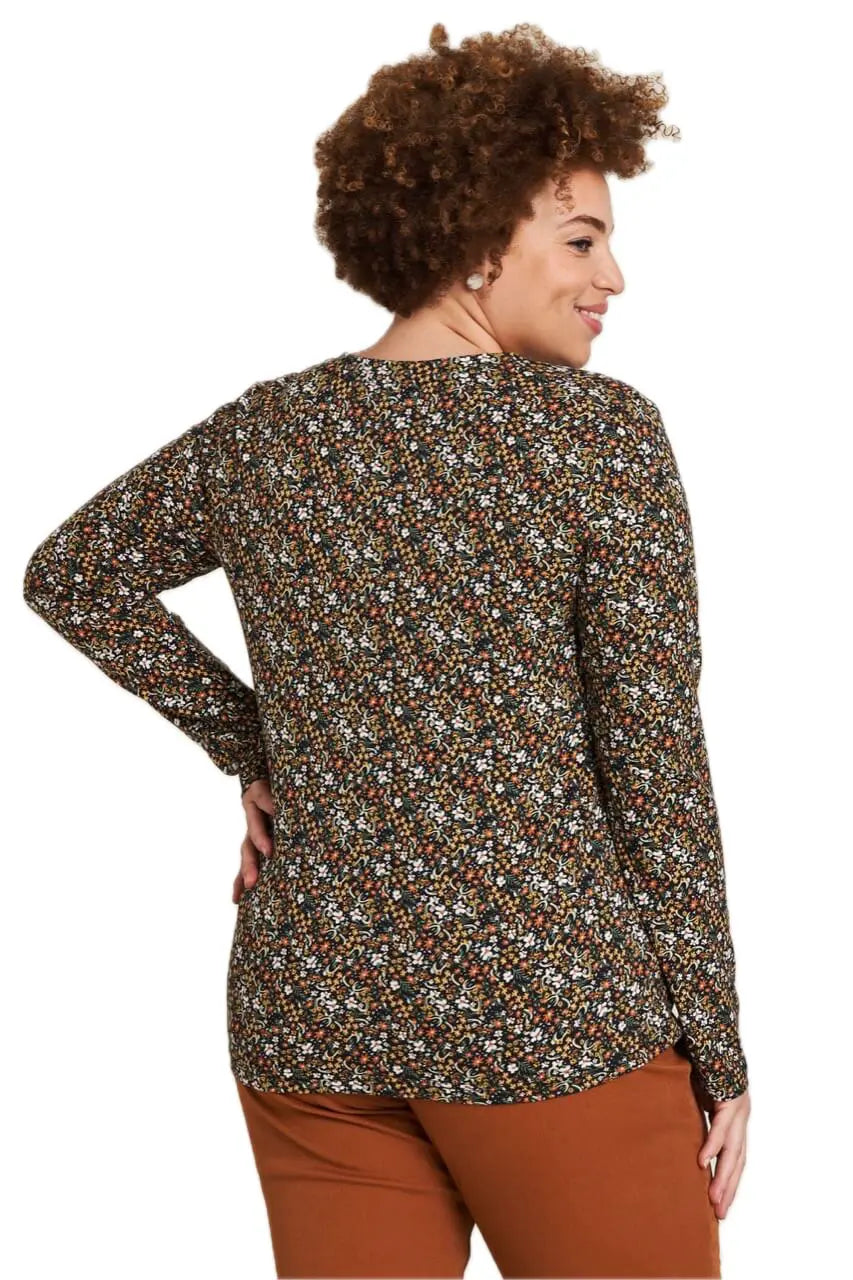 Tranquillo Jersey-Shirt mit V-Ausschnitt Bio-Baumwolle