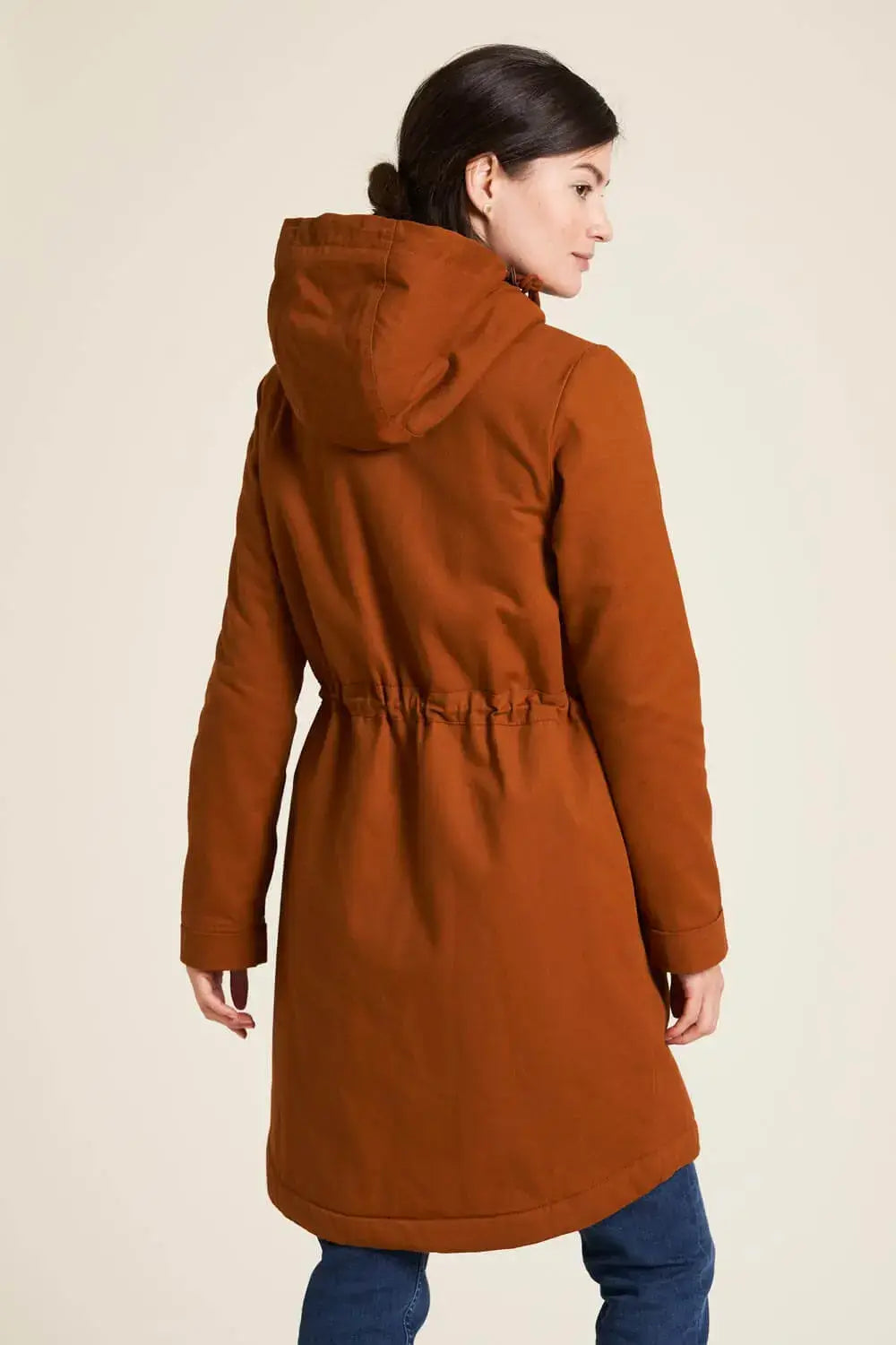 Tranquillo warm gefütterter Twill-Mantel Bio-Baumwolle