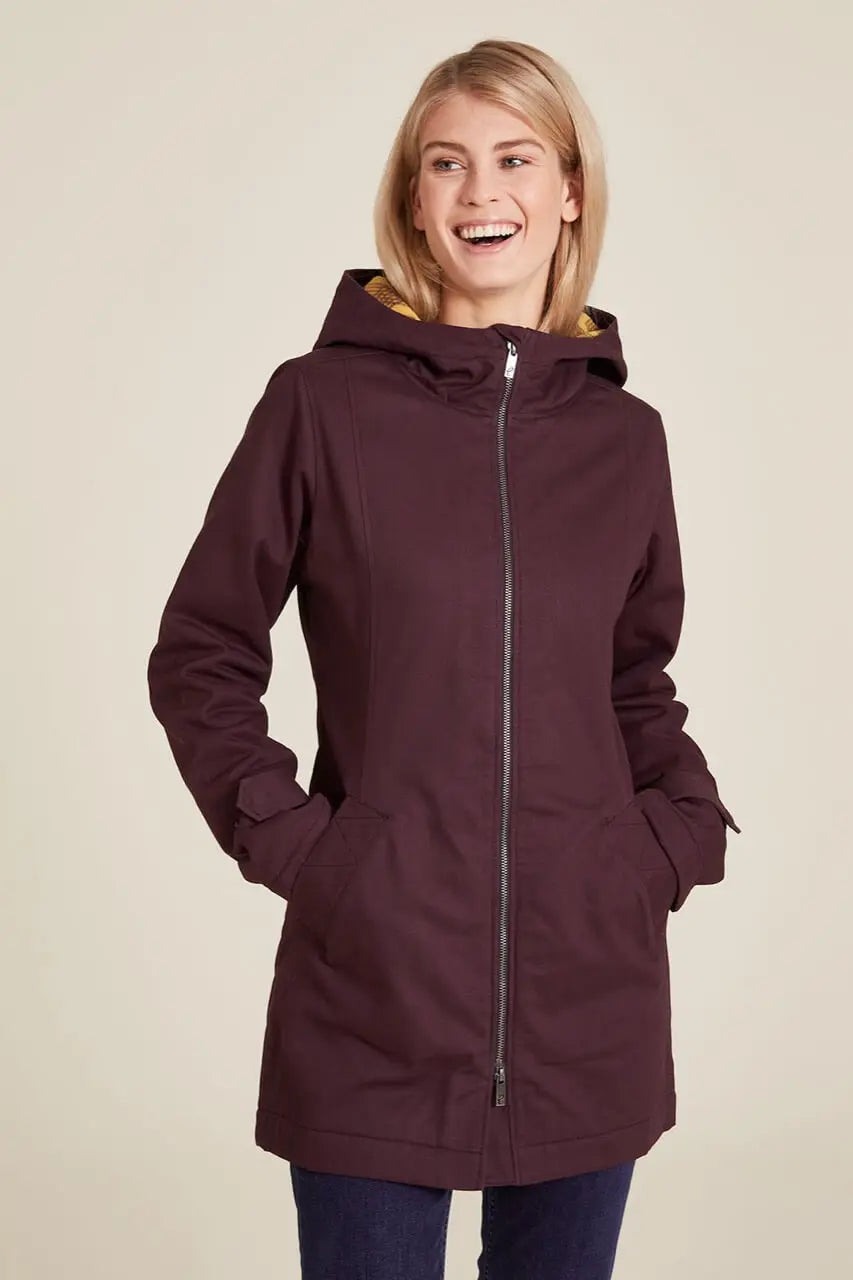Tranquillo Gefütterter Twill-Parka Bio-Baumwolle & Recyceltes Fleece