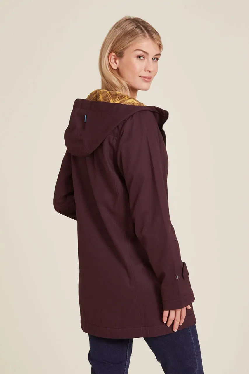 Tranquillo Gefütterter Twill-Parka Bio-Baumwolle & Recyceltes Fleece