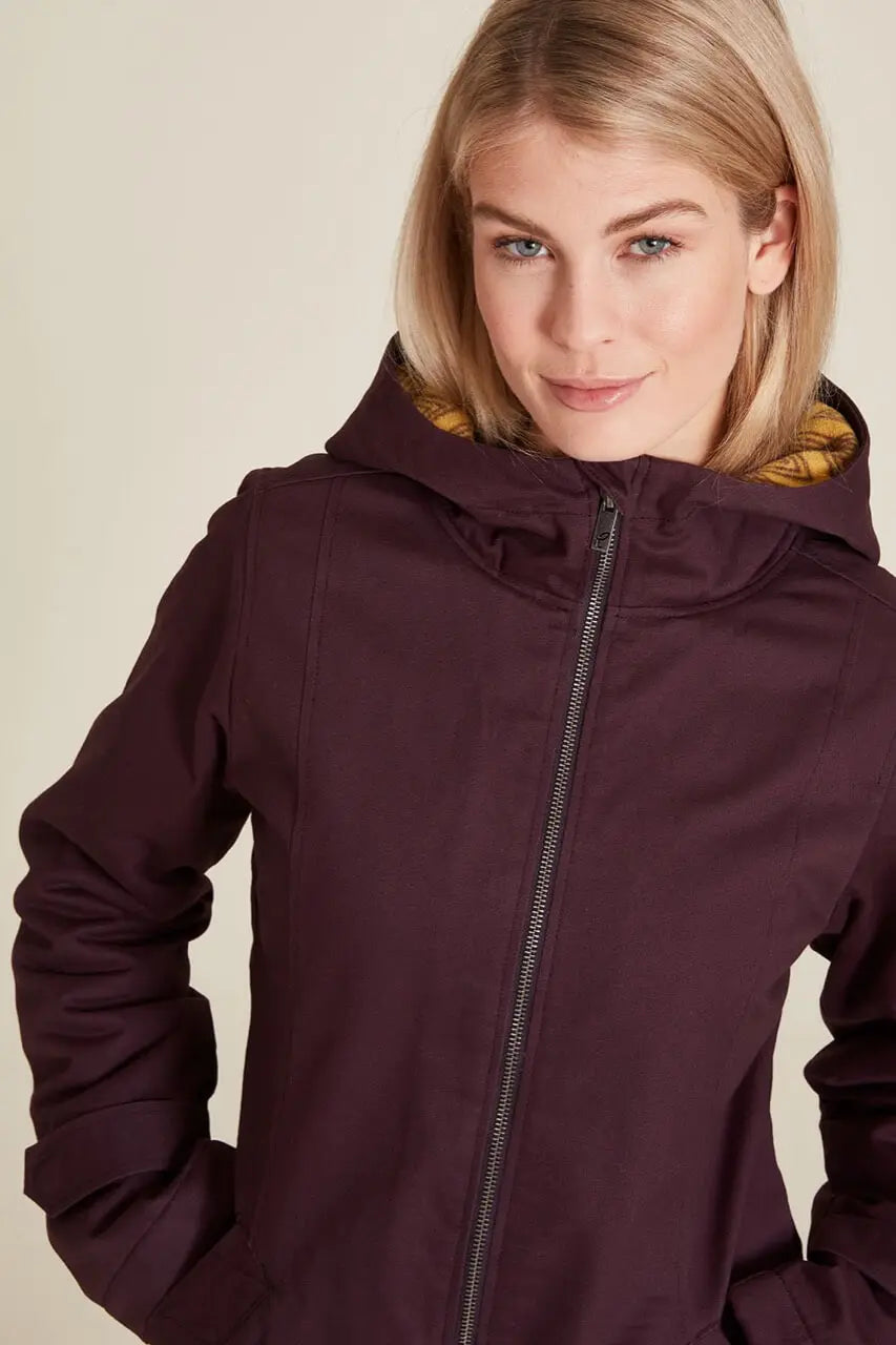 Tranquillo Gefütterter Twill-Parka Bio-Baumwolle & Recyceltes Fleece