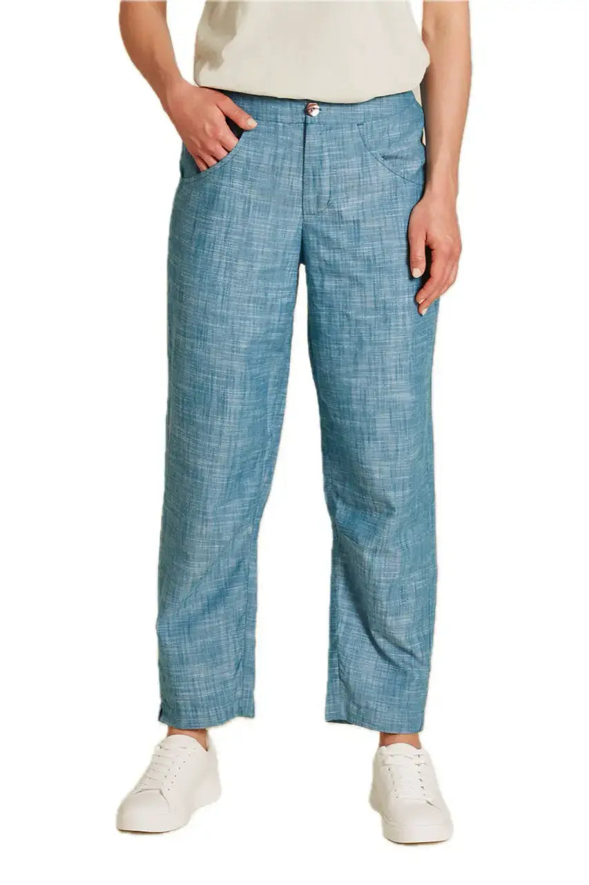 Tranquillo Jogg-Chino Sommerhose in Leinenoptik