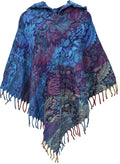 Goa Poncho spitze Zipfel Kapuze Poncho Fransen