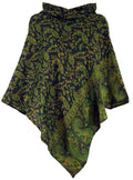 Goa-Poncho Paisleymuster Kapuze Poncho