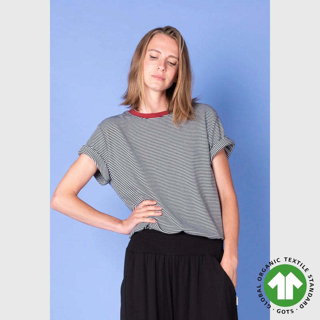 Moshiki gestreiftes T-Shirt