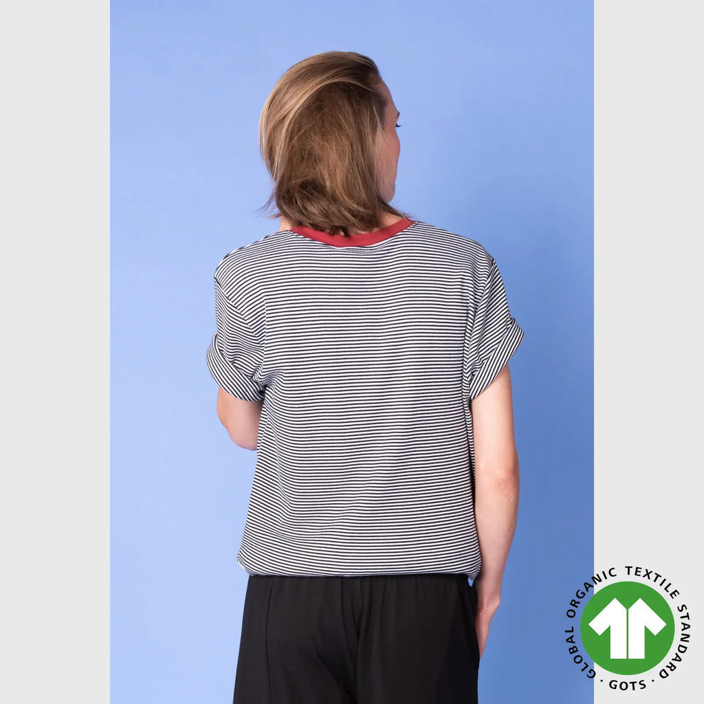 Moshiki gestreiftes T-Shirt